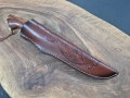 Ловен нож дамаска стомана с кожена кания ,LN435, снимка 8