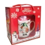 Празничен комплект чаша + лъжичка в луксозна кутия – Merry Christmas, снимка 3