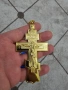 Златист православен нагръден кръст  ортодоксален нагръден кръст свещеннически кръст за богослужения, снимка 2
