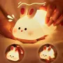 Нощна лед лампа заек Tilihome Rabbit LED Light, снимка 1
