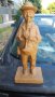 дървена статуетка  музикант , снимка 1 - Антикварни и старинни предмети - 37412938