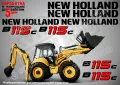 New Holland B110C стикери надписи, снимка 6