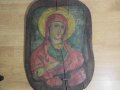 Стара  православна икона Света Богородица, Дева Мария с посвещение  за здраве и благополучие., снимка 6