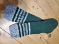 Ръчно плетени мъжки чорапи от вълна' размер 43, снимка 7