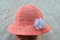 Бебешка шапка с връзки 0-3 месеца ръст 62см. , снимка 1