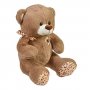 Плюшено мече кафяво с панделка и бродерия 40 см, снимка 2