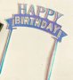 Happy Birthday седефен полупрозрачен Акрил пластмасов топер за торта украса декор