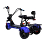 Мини електрическа триколка HARLEY 1200W - синя, снимка 1 - Мотоциклети и мототехника - 44640901