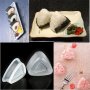 2 части триъгълни пластмасови форми кутии за суши хапки ориз Онигири форма, снимка 5