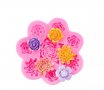 8 вида цветя цвете цветчета роза сукулент силиконов молд форма фондан декор , снимка 1 - Форми - 37215435