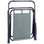 Сгъваем стол за къмпинг, градина , плаж и други, сив, 54 x 44,5 x 72,5 cm 489178, снимка 5