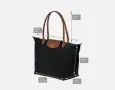 Longchamp – нова, с етикети, черна, L, снимка 16