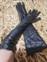 Луксозни дълги черни ръкавици от естествена кожа / XXL /. НОВИ , снимка 2