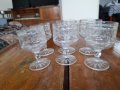 Стари стъклени чаши Хрусталь, снимка 4