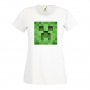 Дамска тениска Creeper Face 3 майнкрафт Minecraft,Игра,Забавление,подарък,Изненада,Рожден Ден., снимка 5