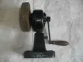 Ръчен ШМИРГЕЛ със собствена стойка Чугунен ф125мм Масивен 4,5 кг Старо качество Немски, снимка 3