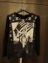 Тениска с дълъг ръкав памук с еластан, с Мерлин Монро в  USA вариант , изчистен гръб в черно., снимка 10
