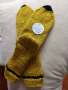Ръчно плетени детски чорапи с картинка, ходило 21 см., снимка 2