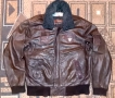 Пилотско Авиаторско кожено яке бомбър, тип МА-1, А-2, В-3, G-1, снимка 1