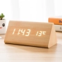 LED Цифров часовник, дървен показващ часа и температурата, снимка 5