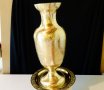 Великолепна британска бронзова ваза 30 см. , снимка 2