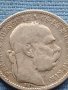 Сребърна монета 0.835 проба 1 крона 1894г. Австро - Унгария Франц Йосиф първи 39633, снимка 9