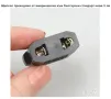 Щепсел преходник от американски към български стандарт., снимка 1