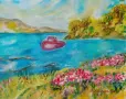 Картина "Синята лагуна", снимка 2
