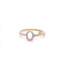 Златен дамски пръстен 1,33гр. размер:56 14кр. проба:585 модел:20529-6