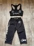 Спортен черен сет лот от две части спортен костюм комплект , снимка 2