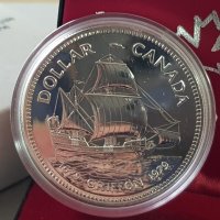 1 сребърен долар 1979 година Канада Елизабет II сребро в ТОП качество, снимка 2 - Нумизматика и бонистика - 35285134