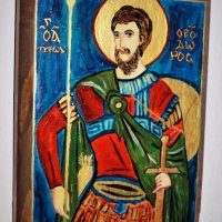 Икона на св. Теодор от Тирон, снимка 1 - Икони - 36777228
