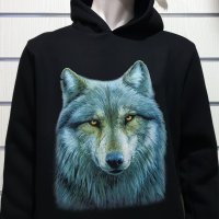 Нов мъжки суичър с дигитален печат Вълк, Серия вълци, снимка 12 - Суичъри - 30197534