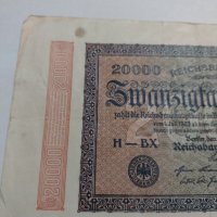 Райх банкнота - Германия - 20 000марки / 1923 година - 17980, снимка 3 - Нумизматика и бонистика - 31029673