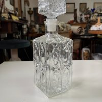 Винтидж стъклена бутилка/ гарафа №1724, снимка 2 - Антикварни и старинни предмети - 35401207