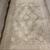 Нов модерен противоправови антиалергичен релефен бежов килим , снимка 2 - Мокети - 34051964