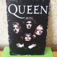 Метална табела Queen Куийн Фреди Меркюри рок класика легенди, снимка 1 - Колекции - 36620069