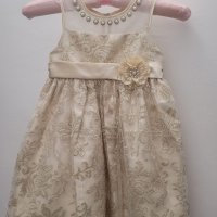 Детска рокля - Златисто ламе, снимка 1 - Детски рокли и поли - 42482361