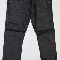 Черен памучен дамски 7/8 панталон Made for Loving - W31, снимка 2 - Панталони - 42509149
