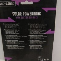 RE-LOAD 8000mAh Solar Power Bank,LED фенерче,вендузи+стойка за прозорец,iPhone,таблет,Samsung , снимка 3 - Външни батерии - 39913113