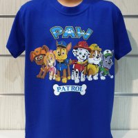 Нова детска тениска с дигитален печат PAW Patrol (Пес патрул) в цвят ротманс, снимка 1 - Детски тениски и потници - 37355434