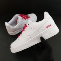 Nike Air Force 1 Supreme Нови Мъжки Обувки Маратонки Размер 43 Номер 27.5см Кецове Бели Shoes Man , снимка 2 - Маратонки - 40173899