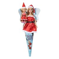 Коледна кукла с момиченце, 30см, снимка 2 - Кукли - 42792944