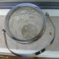 Стар стъклен съд за лед, снимка 2 - Други ценни предмети - 38051362