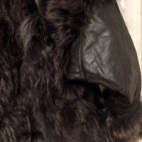  Палто от естествен косъм (ангорски заек), снимка 8 - Палта, манта - 38487284