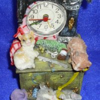 Керамичен часовник-шевна машина, снимка 2 - Арт сувенири - 31803022