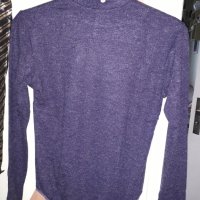 Ново дамско боди поло с дълъг ръкав тъмнолилаво, снимка 4 - Блузи с дълъг ръкав и пуловери - 30059536
