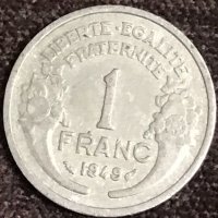 1 франк Франция 1949, снимка 1 - Нумизматика и бонистика - 35070361