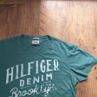 tommy hilfiger - страхотна мъжка тениска 100% оригинал отлично състояние , снимка 4 - Тениски - 36661203