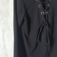 Перфектно блузка с капси връзки, снимка 4 - Блузи с дълъг ръкав и пуловери - 42510179